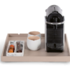 Beige Square Welcome Tray